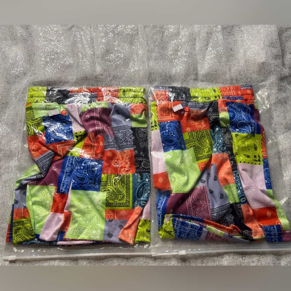 Colorful Patchwork Shorts - Picture 3 of 3